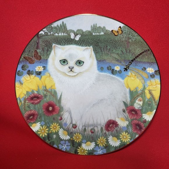 House of Global Art Lily English Countryside Cat Decorative Plate Series 1983 - Picture 10 of 10